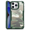 iPhone 15 Pro Max Anti-Shock Hybrid Case - Camouflage - Green