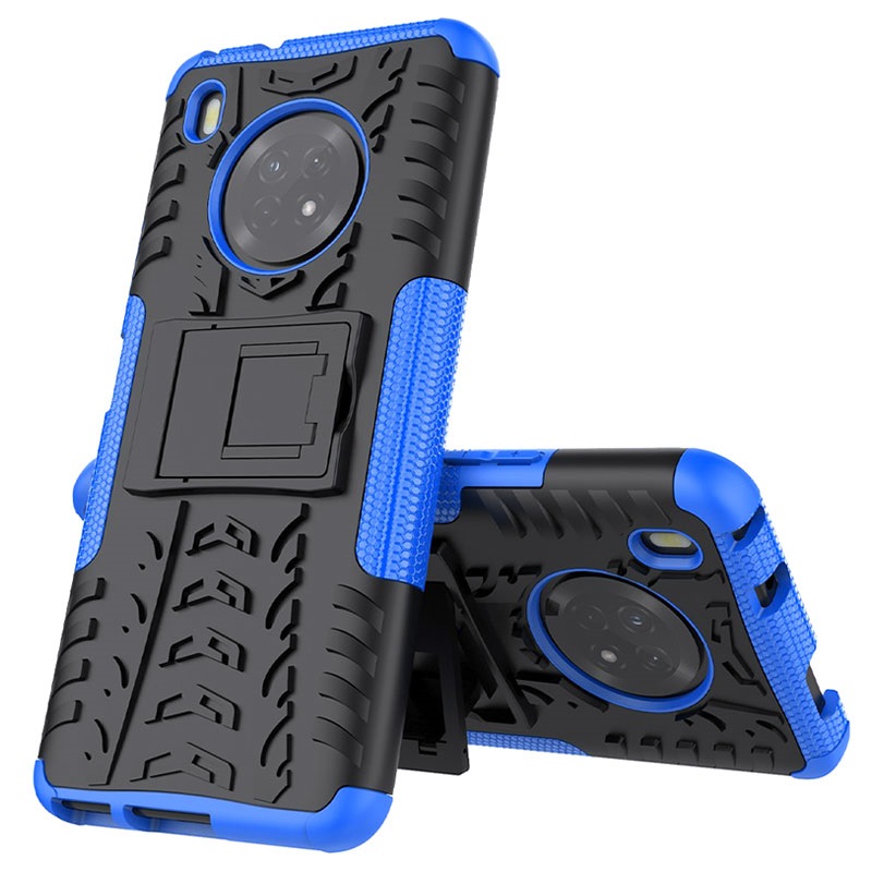 AntiSlip Huawei Y9a Hybrid Case with Stand Blue / Black
