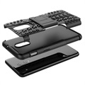 Anti-Slip OnePlus 6T Hybrid Case with Stand - Black