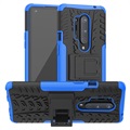 Anti-Slip OnePlus 8 Pro Hybrid Case with Stand - Blue / Black