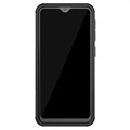 Anti-Slip Samsung Galaxy A20e Hybrid Case with Stand - Black