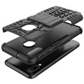 Anti-Slip Samsung Galaxy A20e Hybrid Case with Stand - Black