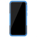 Anti-Slip Samsung Galaxy A40 Hybrid Case with Stand - Blue / Black