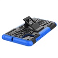 Anti-Slip Samsung Galaxy A51 Hybrid Case with Stand - Blue / Black