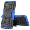 Anti-Slip Samsung Galaxy A51 Hybrid Case with Stand - Blue / Black