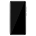 Anti-Slip Samsung Galaxy A70 Hybrid Case with Kickstand - Black