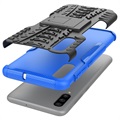 Anti-Slip Samsung Galaxy A70 Hybrid Case with Kickstand - Blue / Black