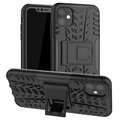 Anti-Slip iPhone 11 Hybrid Case with Stand - Black