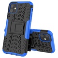 Anti-Slip iPhone 11 Hybrid Case with Stand - Blue / Black