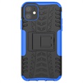 Anti-Slip iPhone 11 Hybrid Case with Stand - Blue / Black