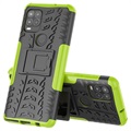 Anti-Slip Xiaomi Redmi 9C, Redmi 9C NFC Hybrid Case with Stand - Green / Black