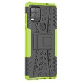 Anti-Slip Xiaomi Redmi 9C, Redmi 9C NFC Hybrid Case with Stand - Green / Black