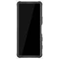 Anti-Slip Sony Xperia 10 III, Xperia 10 III Lite Hybrid Case - Black