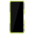 Anti-Slip Sony Xperia 10 III Hybrid Case - Green / Black