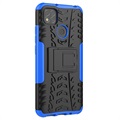 Anti-Slip Xiaomi Redmi 9C, Redmi 9C NFC Hybrid Case with Stand - Blue / Black