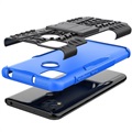 Anti-Slip Xiaomi Redmi 9C, Redmi 9C NFC Hybrid Case with Stand - Blue / Black