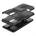 Anti-Slip Motorola Edge 20 Lite Hybrid Case with Stand - Black