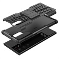 Anti-Slip Samsung Galaxy S22 Ultra 5G Hybrid Case with Stand - Black