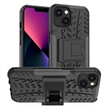 Anti-Slip iPhone 14 Max Hybrid Case with Stand - Black