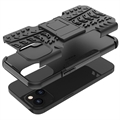 Anti-Slip iPhone 14 Max Hybrid Case with Stand - Black