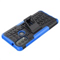 Anti-Slip Motorola Moto E20/E30/E40 Hybrid Case with Stand - Blue / Black