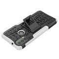 Anti-Slip Motorola Moto E20/E30/E40 Hybrid Case with Stand - White / Black