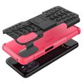 Anti-Slip Motorola Moto G (2022) Hybrid Case with Stand - Hot Pink / Black