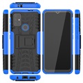 Anti-Slip Motorola Moto G30 Hybrid Case with Stand - Blue / Black