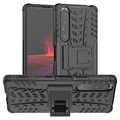 Anti-Slip Sony Xperia 1 III Hybrid Case with Stand - Black