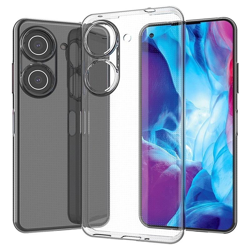 Custodia Trasparente Anti-Giallo Per Asus Zenfone 9 (5.9") – Morbida TPU Silicone Con Airbag – Sottile E Leggera