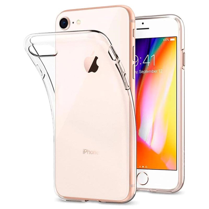 Anti Slip Iphone 7 8 Se Tpu Case Transparent