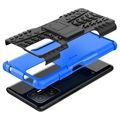 Anti-Slip Xiaomi 11T/11T Pro Hybrid Case with Stand - Blue / Black