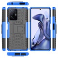 Anti-Slip Xiaomi 11T/11T Pro Hybrid Case with Stand - Blue / Black