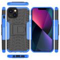 Anti-Slip iPhone 14 Max Hybrid Case with Stand - Blue / Black