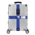 Anti-Theft Luggage Cross Strap with Combination Lock - Blue