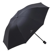 Anti-UV Compact Folding Umbrella for Sun & Rain - Black