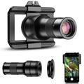 Apexel APL-TM6 2-in-1 Smartphone Telephoto & Macro Lens - Black