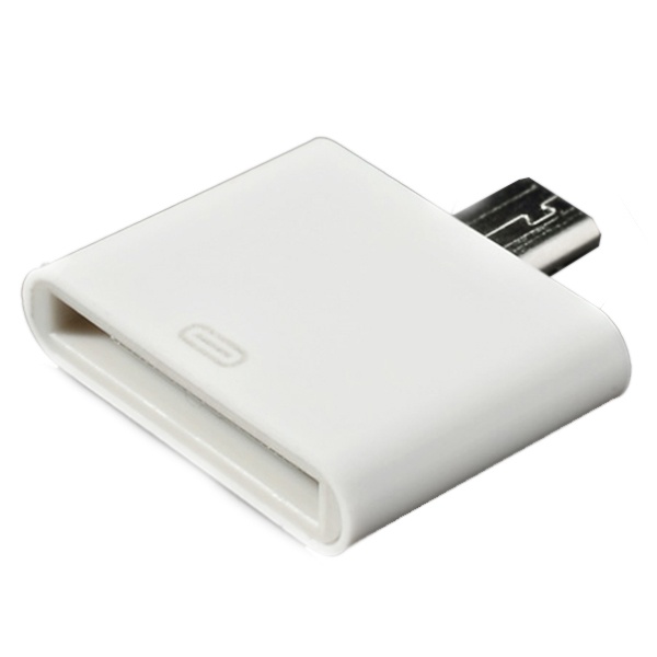 Apple 30-pin / Micro USB Adapter - White