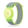 Apple AirTag Tech-Protect Nylon Wristband for Kids - Lime