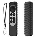 Apple TV 4K Siri Remote (3rd Gen.) Protective Silicone Case with Lanyard - Black