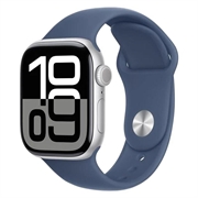 Apple Watch 10 GPS MWWA3QN/A - Aluminum, Denim Sport Band, S/M, 42mm