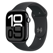 Apple Watch 10 GPS MWWQ3QN/A - Aluminum, Black Sport Band, M/L, 46mm - Jet Black