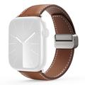 Apple Watch (38/40/SE/41/42mm) Dux Ducis YA M-Buckle Genuine Leather Strap - Brown
