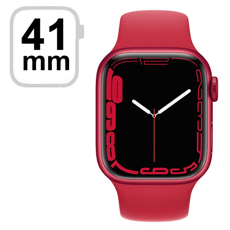 Apple Watch 7 WiFi MKN23FD/A - Aluminum, Red Sport Band, 41mm