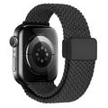 Apple Watch Braided Nylon Magnetic Strap - 49mm/46mm/45mm/44mm - Black