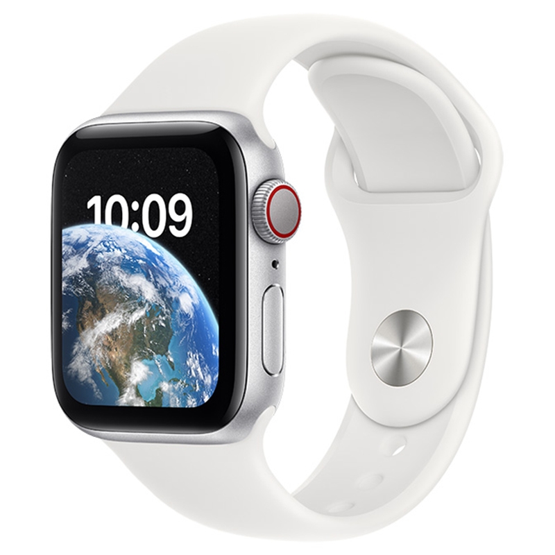 Apple Watch SE (2022) LTE MNPP3FD/A - White Sport Band, 40mm