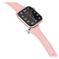 Apple Watch 7/SE/6/5/4/3/2/1 Premium Leather Strap - 41mm/40mm/38mm - Pink