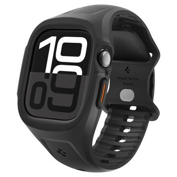 Apple Watch Series 10 Spigen Liquid Air Pro Case with Strap - 46mm - Matte Black