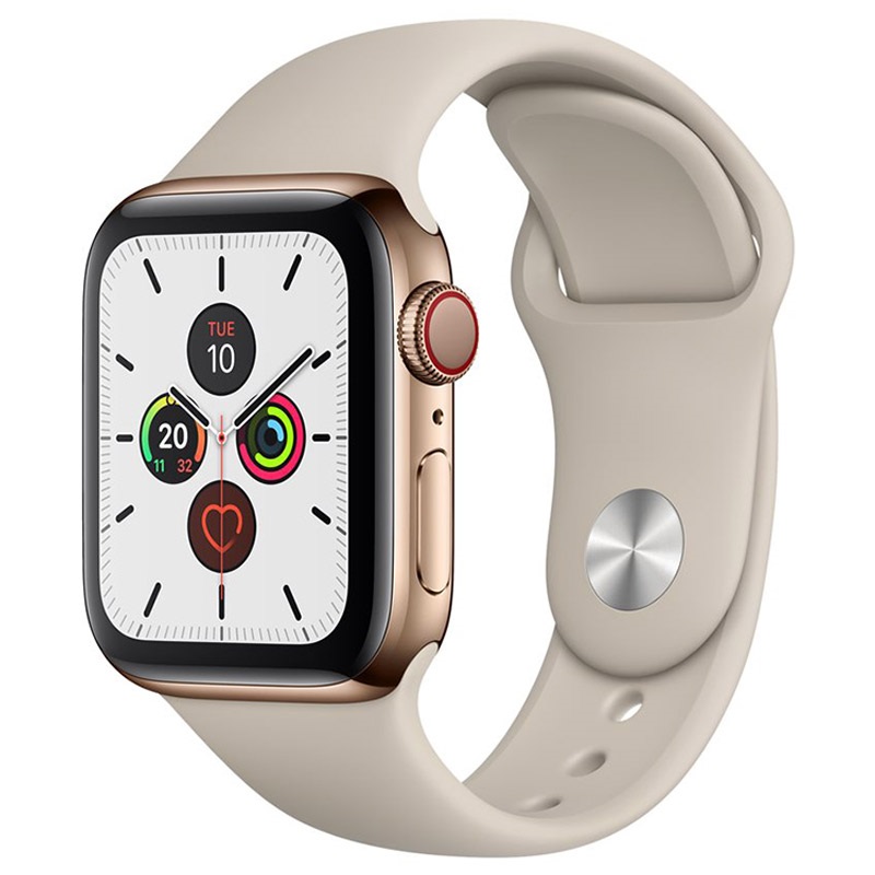 apple watch series 5 stainless steel gold milanese loop