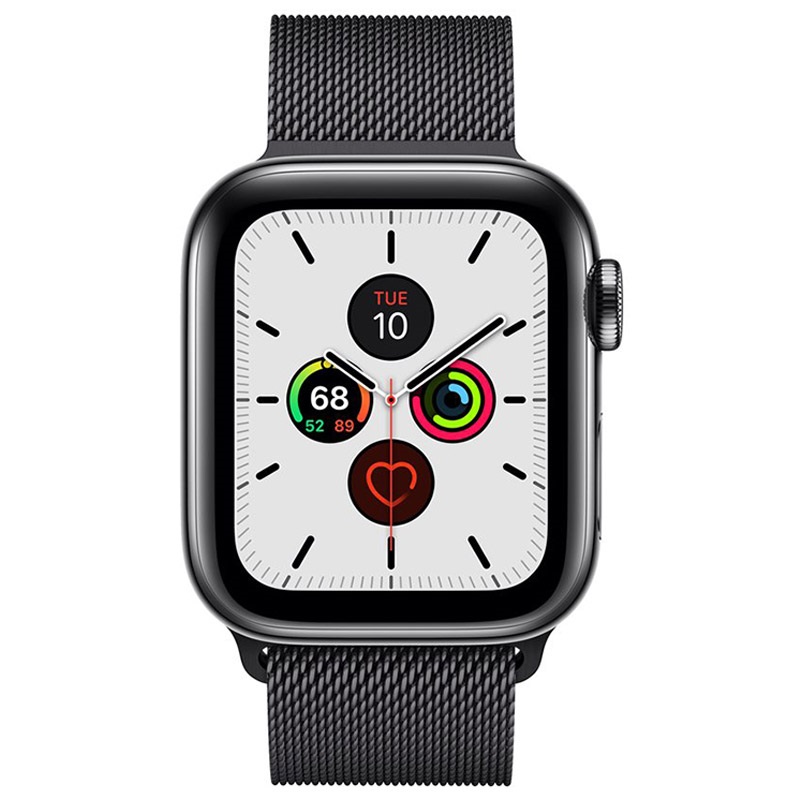 apple space black milanese loop